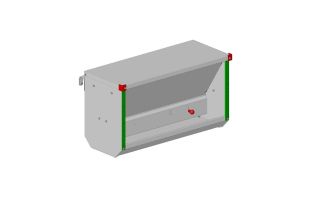 Nourrisseur veaux sur barrière
