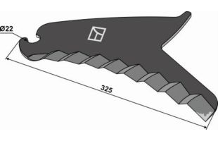 Couteau de Round-Baller type Mc Hale - CKN00016