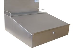 Pupitre mural en inox